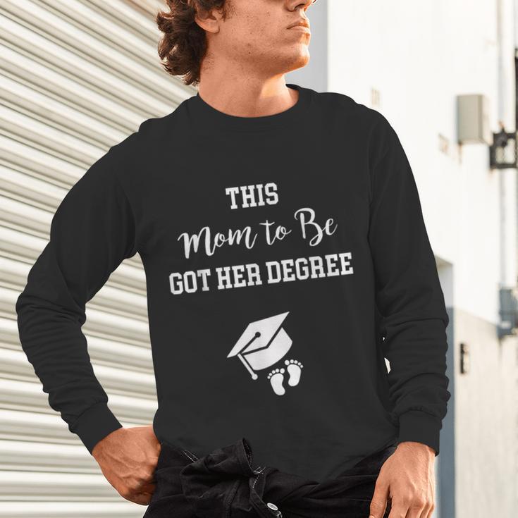 Graduation Pregnancy Announcement Shirt For Expectant Women Unisex Long Sleeve T-Shirt