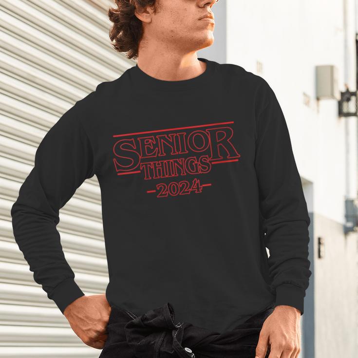 Graduation Senior Things 2024 Graduate Back To School Unisex Long Sleeve T-Shirt