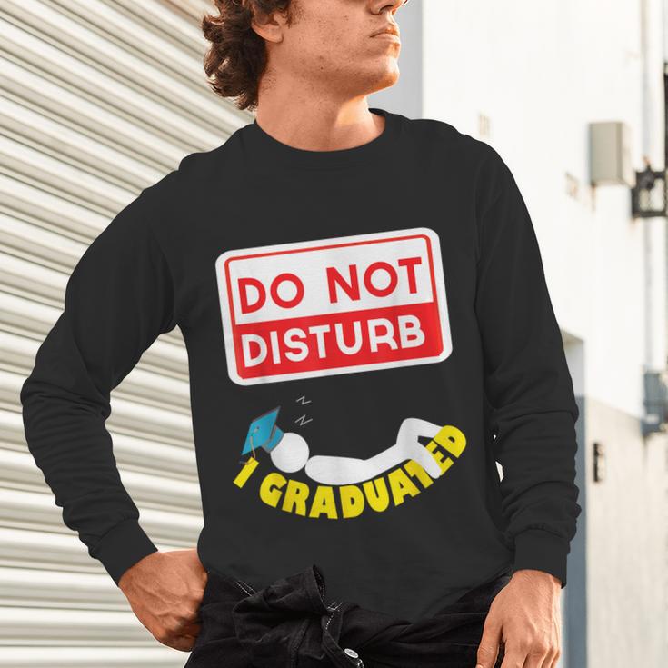 Graduation Shirt High School And College Sleepy Graduates Unisex Long Sleeve T-Shirt