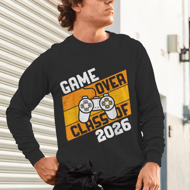 Graduation Video Gamer Game Over Class Of 2026 Senior Unisex Long Sleeve T-Shirt