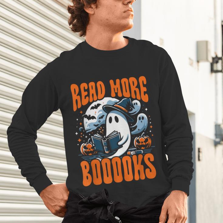 Halloween Book Lover Ghost Boo Pun Read More Boooks Unisex Long Sleeve T-Shirt Halloween Book Lover Ghost Boo Pun Read More Boooks Unisex Long Sleeve T-Shirt