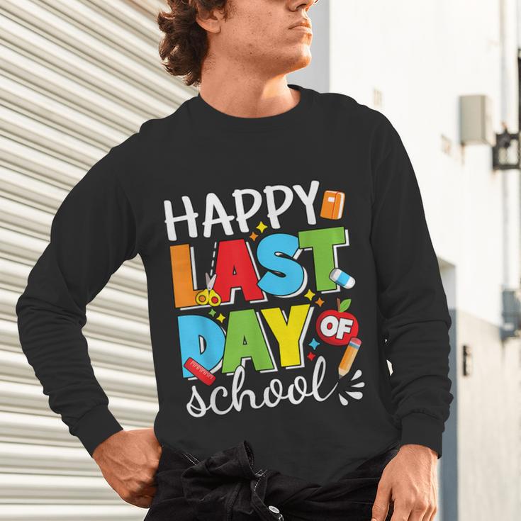 Happy Last Day Of School Teacher Student Graduation Unisex Long Sleeve T-Shirt