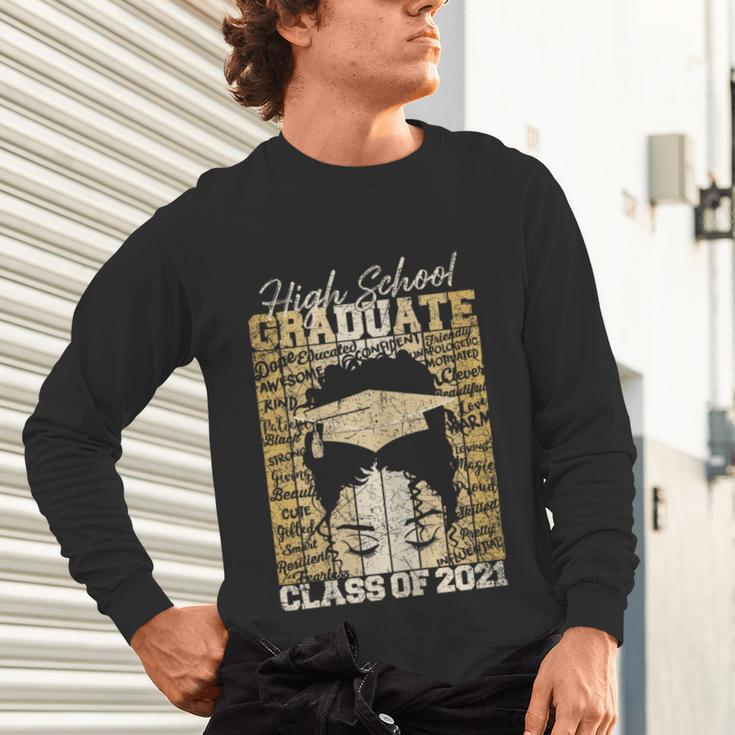 High School Graduate Queen Class Of 2021 Graduation Unisex Long Sleeve T-Shirt