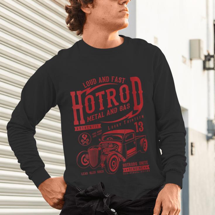 Hotrod Car Automotive Nostalgia Distressed Retro Unisex Long Sleeve T-Shirt Hotrod Car Automotive Nostalgia Distressed Retro Unisex Long Sleeve T-Shirt
