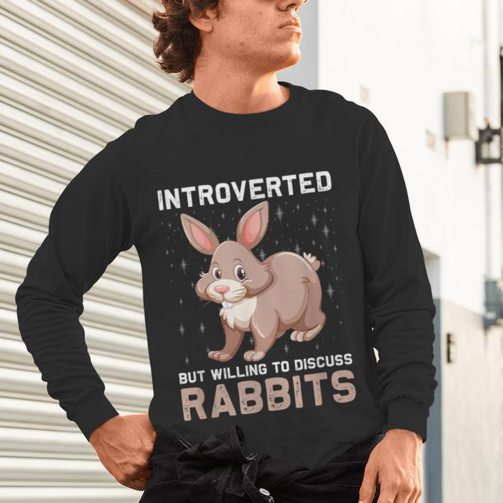 Introverted Rabbits Bunny Lover Rabbit Introvert Unisex Long Sleeve T-Shirt Introverted Rabbits Bunny Lover Rabbit Introvert Unisex Long Sleeve T-Shirt