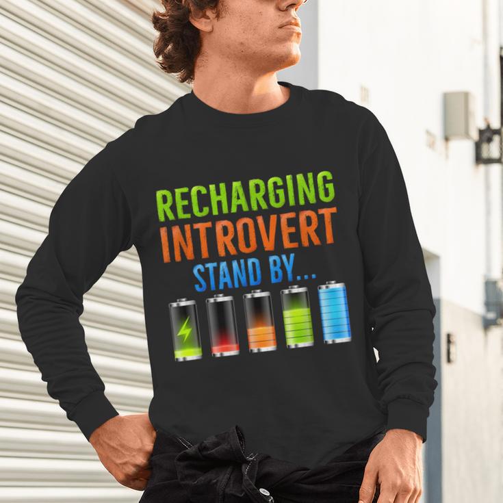 Introverted Recharging Introvert Saying Sarcasm Unisex Long Sleeve T-Shirt Introverted Recharging Introvert Saying Sarcasm Unisex Long Sleeve T-Shirt