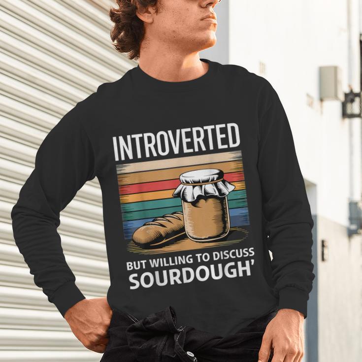 Introverted But Willing To Discuss Sourdough Vintage Baking Unisex Long Sleeve T-Shirt Introverted But Willing To Discuss Sourdough Vintage Baking Unisex Long Sleeve T-Shirt