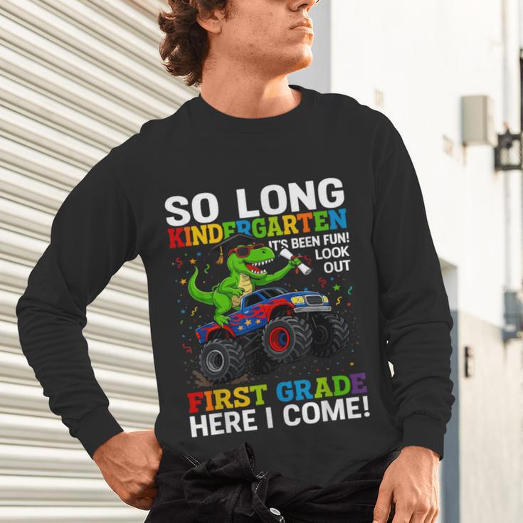 Kindergarten Graduate 2025 Kindergarten Graduation Dino Trex Unisex Long Sleeve T-Shirt