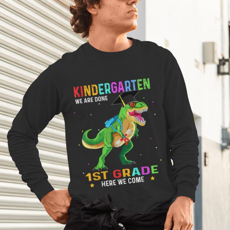 Kindergarten Graduation 1st Here We Come Class 2023 Dinosaur Unisex Long Sleeve T-Shirt