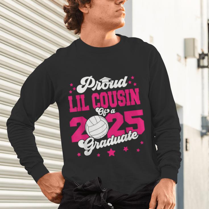 Lil Cousin Of a 2025 Graduate Prom Graduation 25 VolleyBall Unisex Long Sleeve T-Shirt