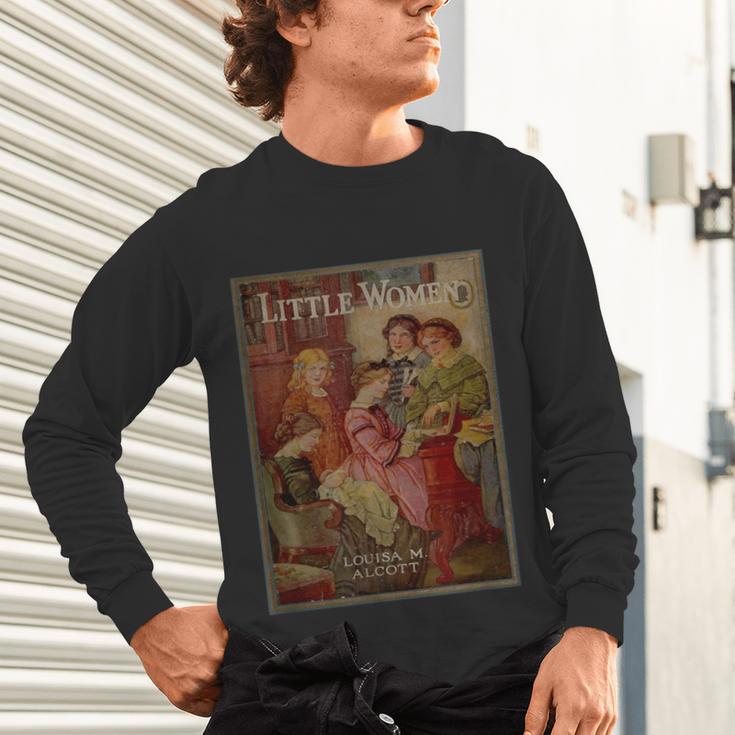 Louisa May Alcott Coming Of Age Novel Little Women Book Cover Small Unisex Long Sleeve T-Shirt