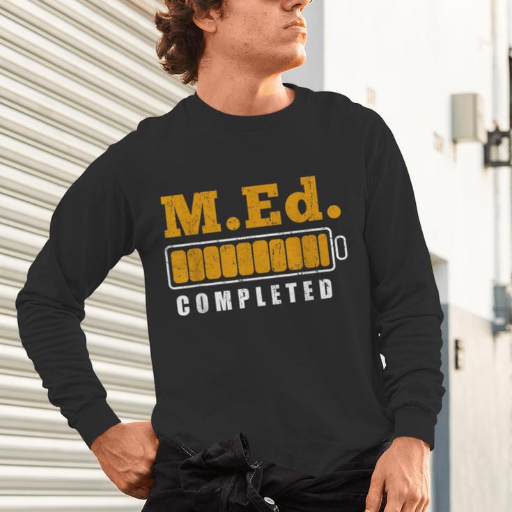 Master Graduation Completed Master Of Education Teacher Men Women Unisex Long Sleeve T-Shirt