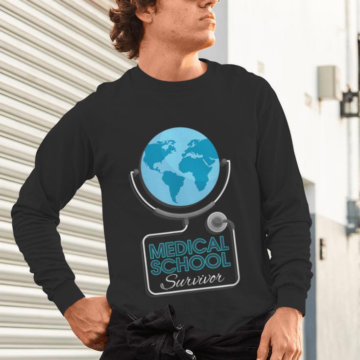 Medical School Survivor Med Graduation Unisex Long Sleeve T-Shirt