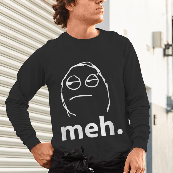 Meh Shirt Teacher Idea College Geek Graduation Tshirt Unisex Long Sleeve T-Shirt