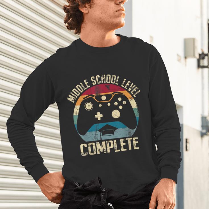 Middle School Level Complete Gamer Class Of 2024 Graduation Unisex Long Sleeve T-Shirt