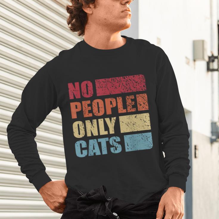 No People Only Cats Introvert Unisex Long Sleeve T-Shirt
