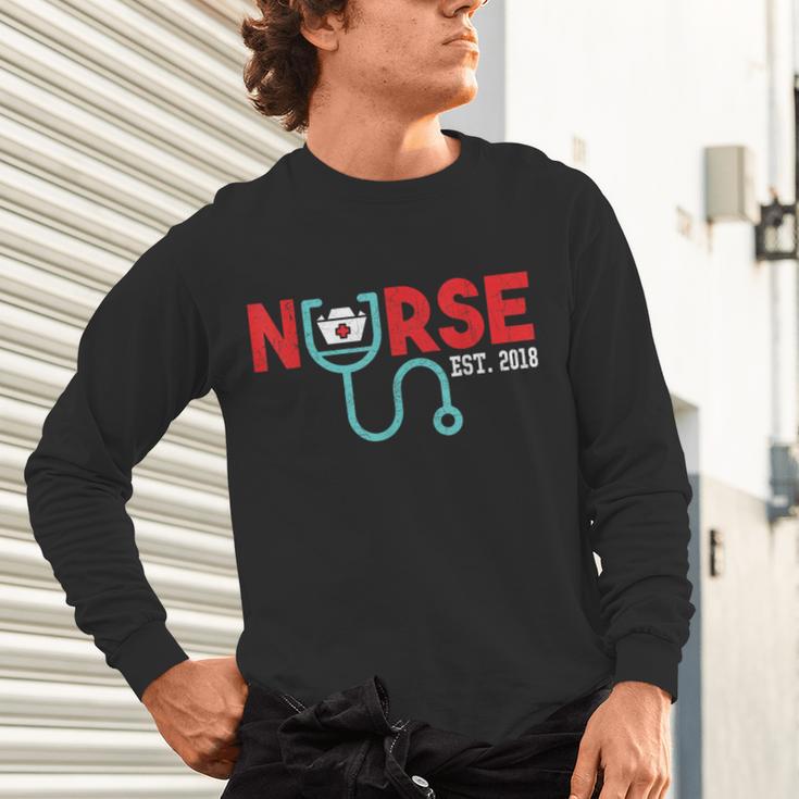 Nurse Est 2018 New Graduation Nursing School T-Shirt Unisex Long Sleeve T-Shirt