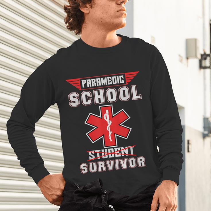 Paramedic School Graduation Shirt Survivor Unisex Long Sleeve T-Shirt