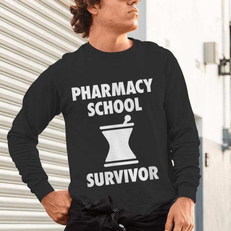 Pharmacy School Survivor PharmD Graduation T-Shirt Unisex Long Sleeve T-Shirt