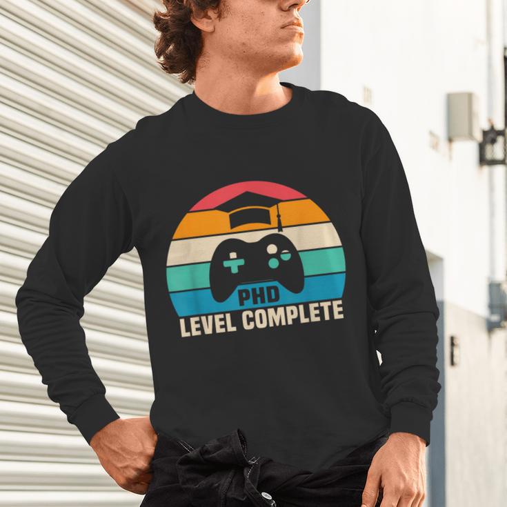 PhD Level Complete Graduation Doctorate In Philosophy Unisex Long Sleeve T-Shirt