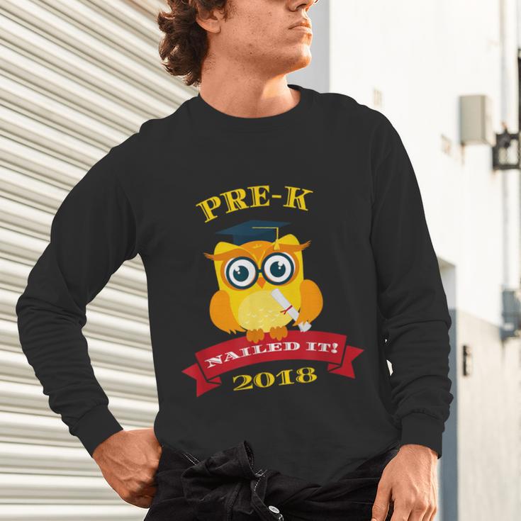 Pre-K Graduation 2018 Cute Owl Unisex Long Sleeve T-Shirt