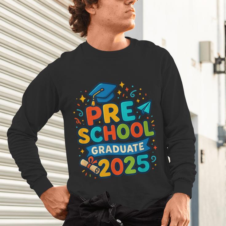 Preschool Graduation 2025 Pre-k Graduate Kids Boys Girls Unisex Long Sleeve T-Shirt