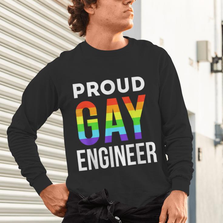 Proud Gay Engineer LGBTQ Rainbow Engineering Graduation Unisex Long Sleeve T-Shirt