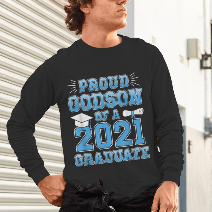 Proud Godson Of a 2021 Graduate School Graduation Family Unisex Long Sleeve T-Shirt