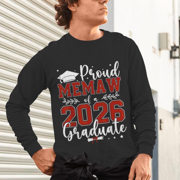 Proud Memaw Of a Class Of 2026 Graduate For Graduation Unisex Long Sleeve T-Shirt