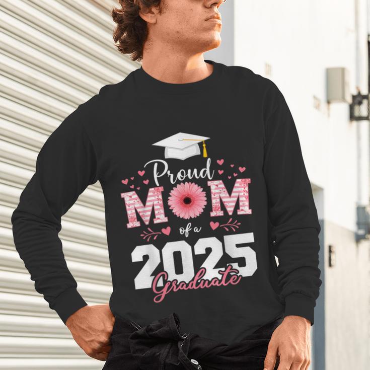 Proud Mom Of a 2025 Graduate Senior Mom Family Graduation Unisex Long Sleeve T-Shirt