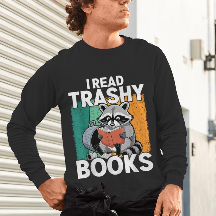 Raccoon Smutty Book Lover Spicy Romance Novels Women's Unisex Long Sleeve T-Shirt