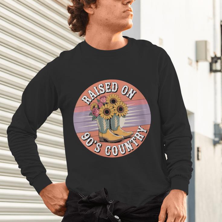 Raised On 90’s Country Women Retro Western Music Nostalgia Unisex Long Sleeve T-Shirt Raised On 90’s Country Women Retro Western Music Nostalgia Unisex Long Sleeve T-Shirt