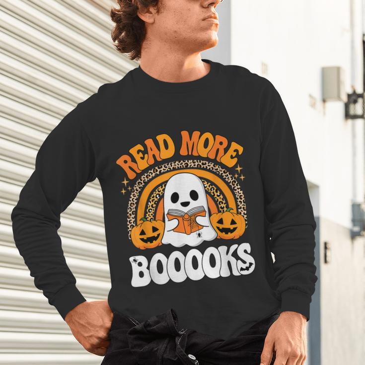 Read More Books Booooks Ghost Pumpkin Cute Teacher Halloween Unisex Long Sleeve T-Shirt