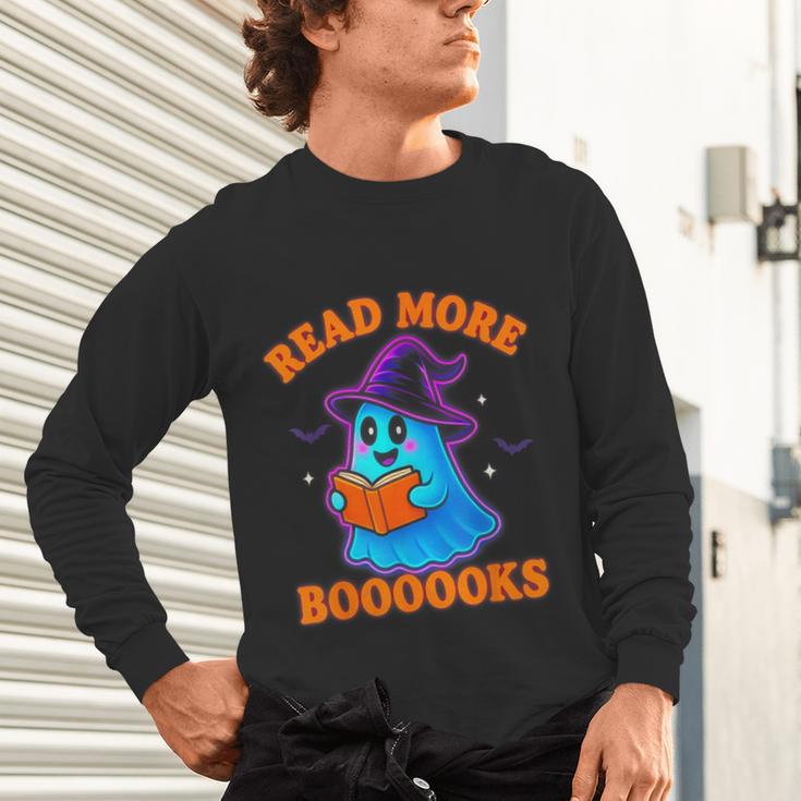 Read More Books Halloween Book Cute Ghost Reading Teaching Unisex Long Sleeve T-Shirt Read More Books Halloween Book Cute Ghost Reading Teaching Unisex Long Sleeve T-Shirt