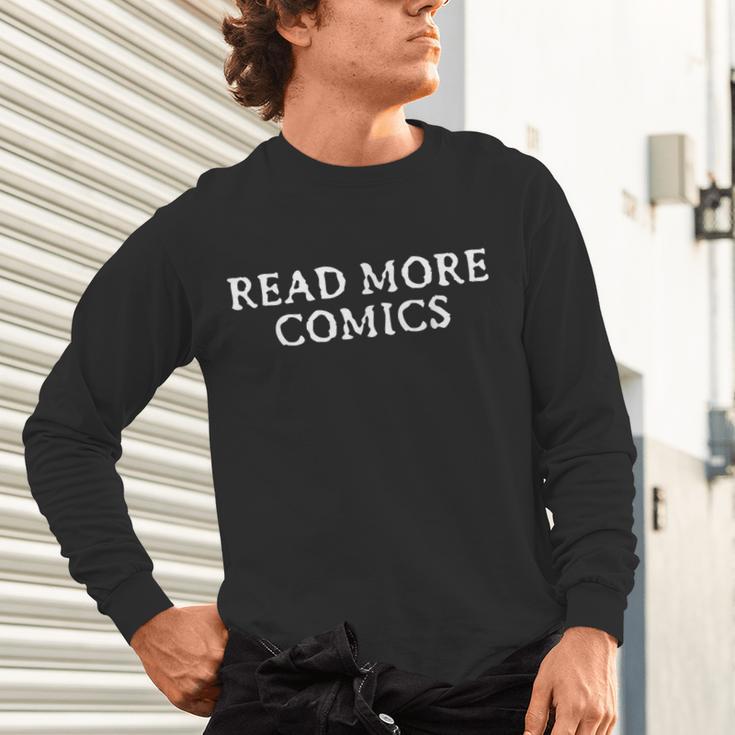 READ MORE COMICS Comic Book Lover Nerd Statement Humor Unisex Long Sleeve T-Shirt