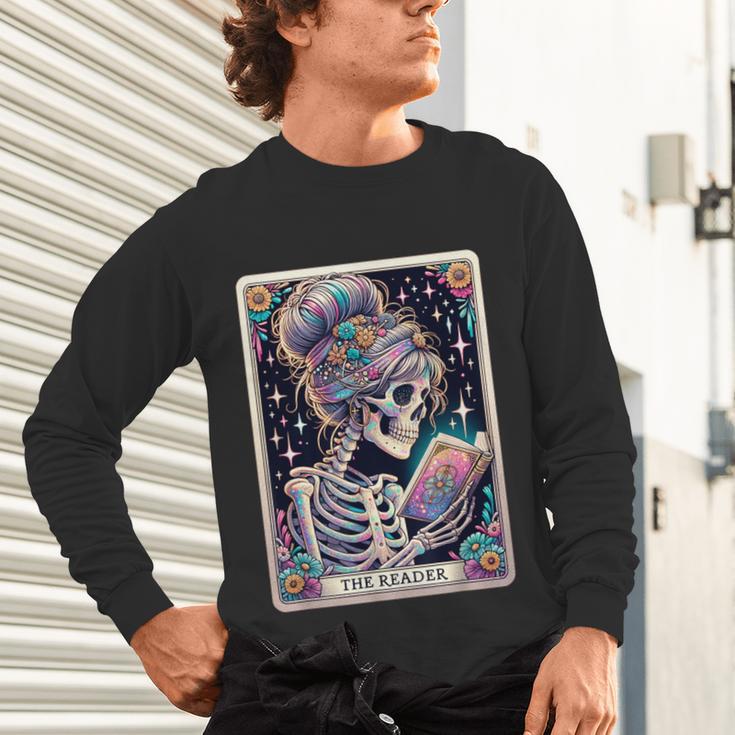 The Reader Tarot Card Women Book Lover Librarian Read Unisex Long Sleeve T-Shirt The Reader Tarot Card Women Book Lover Librarian Read Unisex Long Sleeve T-Shirt