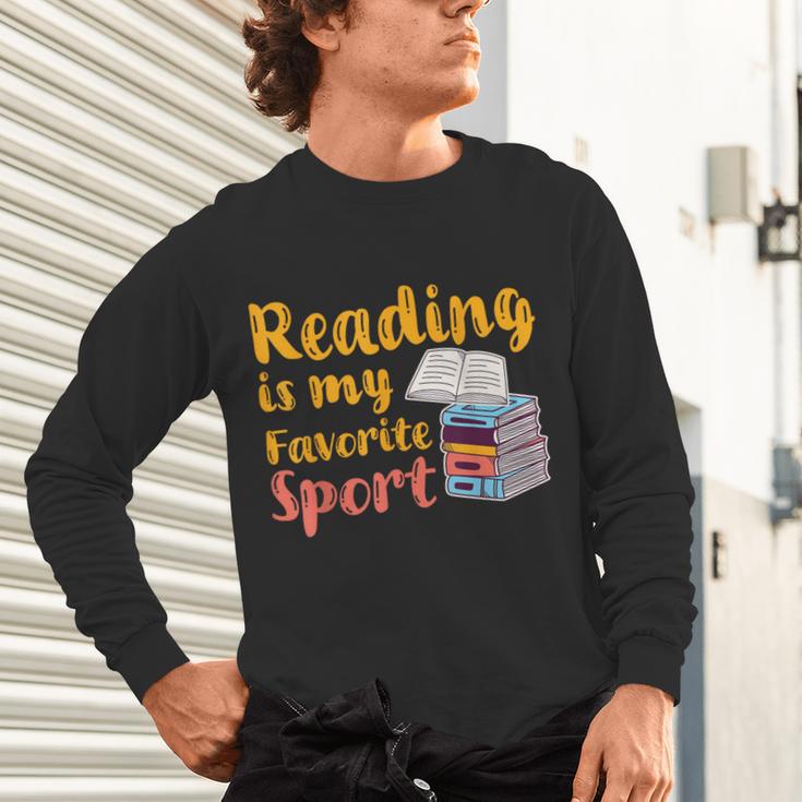 Reading Is My Favorite Sport Book Lovers Unisex Long Sleeve T-Shirt Reading Is My Favorite Sport Book Lovers Unisex Long Sleeve T-Shirt