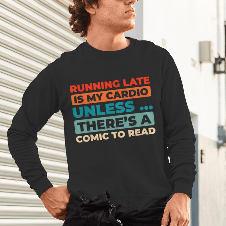 Retro Art Graphic Novels Superheroes Vintage Comic Books Unisex Long Sleeve T-Shirt