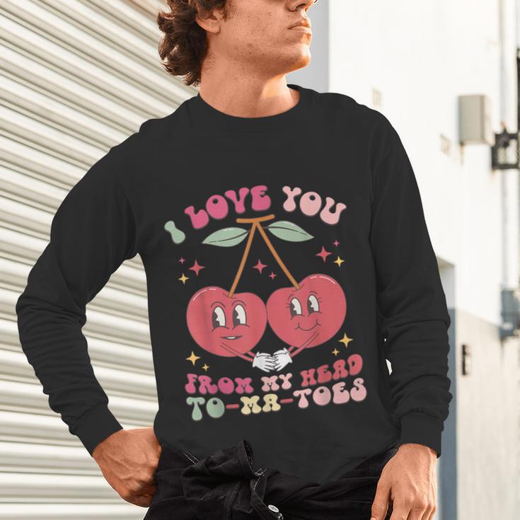 Retro Cherry Love 90s Nostalgia Unisex Long Sleeve T-Shirt