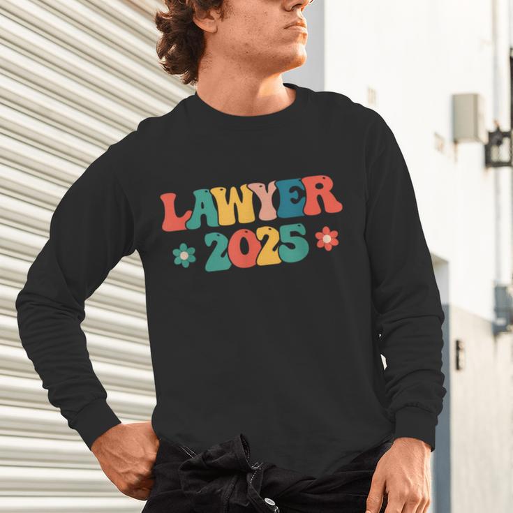 Retro Lawyer 2025 Attorney School Graduation Student Lawyer Unisex Long Sleeve T-Shirt
