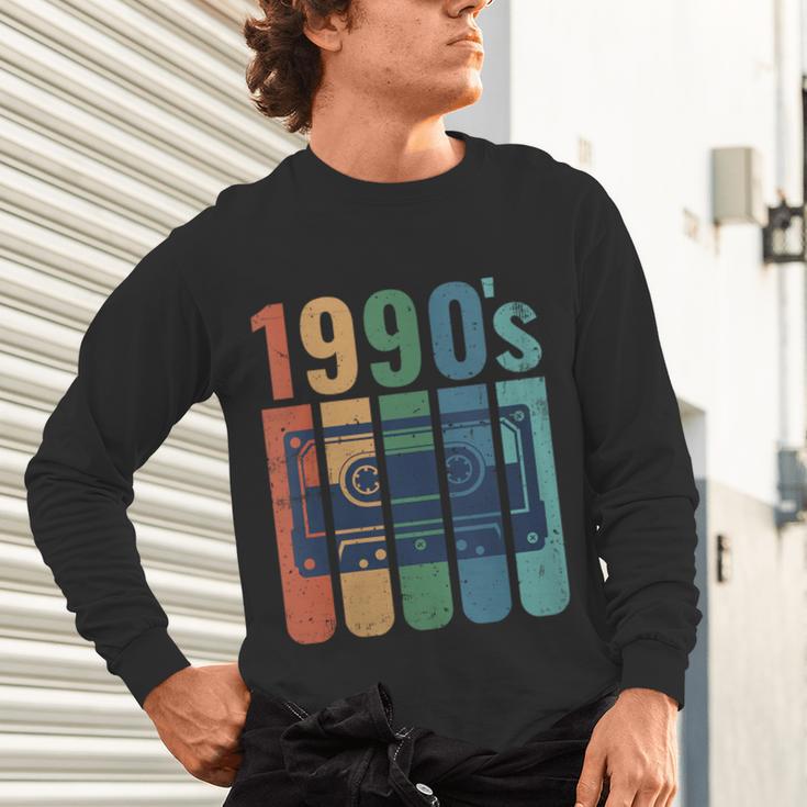 Retro Nineties Style Audio Tape Nostalgia Year 1990 Unisex Long Sleeve T-Shirt