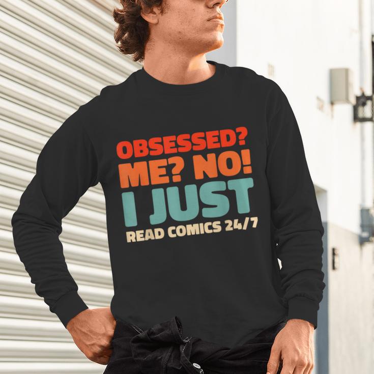 Retro Superheroes Art Graphic Novels Vintage Comic Books Unisex Long Sleeve T-Shirt Retro Superheroes Art Graphic Novels Vintage Comic Books Unisex Long Sleeve T-Shirt