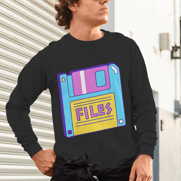 Retro TechnologyOld School Floppy Nostalgia 90s Generation Unisex Long Sleeve T-Shirt