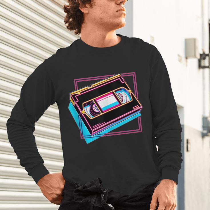 Retro VHS Vaporwave Video Cassette Nostalgia Geek Chic Unisex Long Sleeve T-Shirt Retro VHS Vaporwave Video Cassette Nostalgia Geek Chic Unisex Long Sleeve T-Shirt
