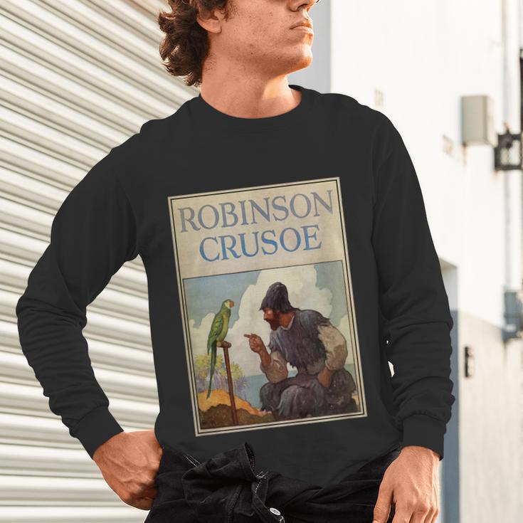 Robinson Crusoe Book Cover 1920 Unisex Long Sleeve T-Shirt