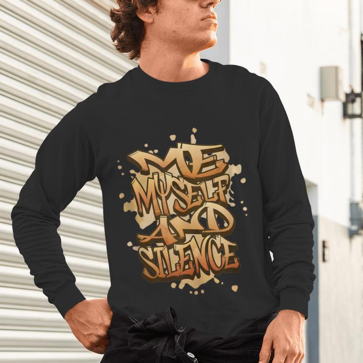 Self Care Introvert Relaxation Me Myself And Silence Retro Unisex Long Sleeve T-Shirt Self Care Introvert Relaxation Me Myself And Silence Retro Unisex Long Sleeve T-Shirt