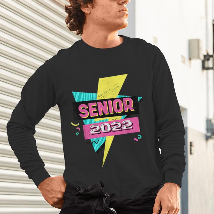 Senior 2022 Graduation Class Of 2022 Retro 90's Graduation Unisex Long Sleeve T-Shirt