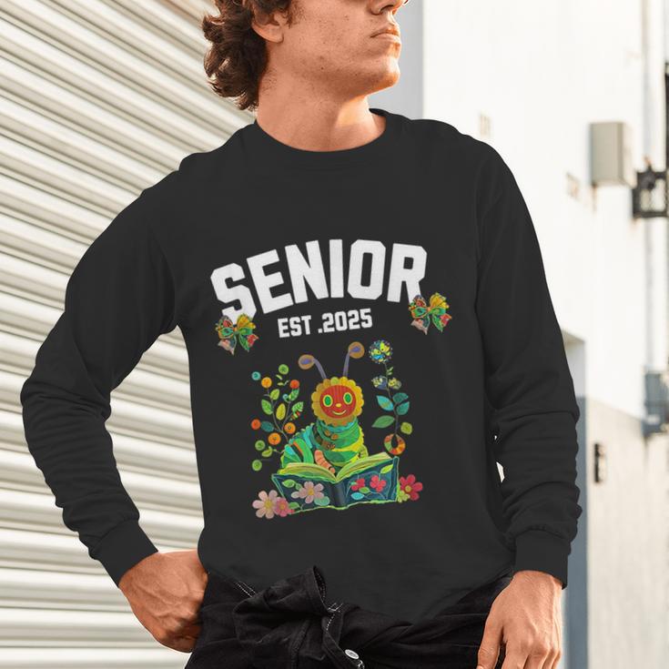 Senior 2025 Graduation Caterpillar For Kids Cute Coquette Unisex Long Sleeve T-Shirt