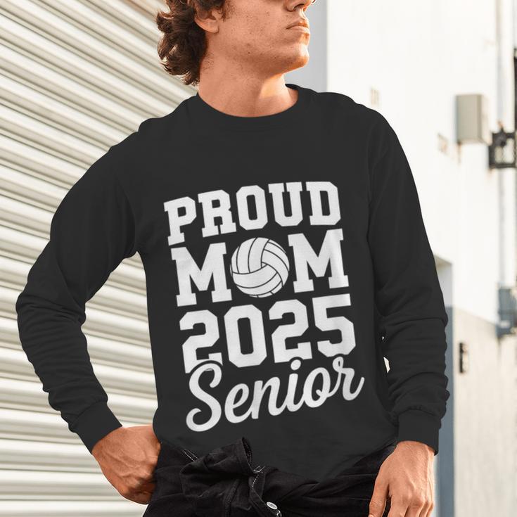 Senior 2025 Volleyball Mom High School Graduation Outfit Fun Unisex Long Sleeve T-Shirt