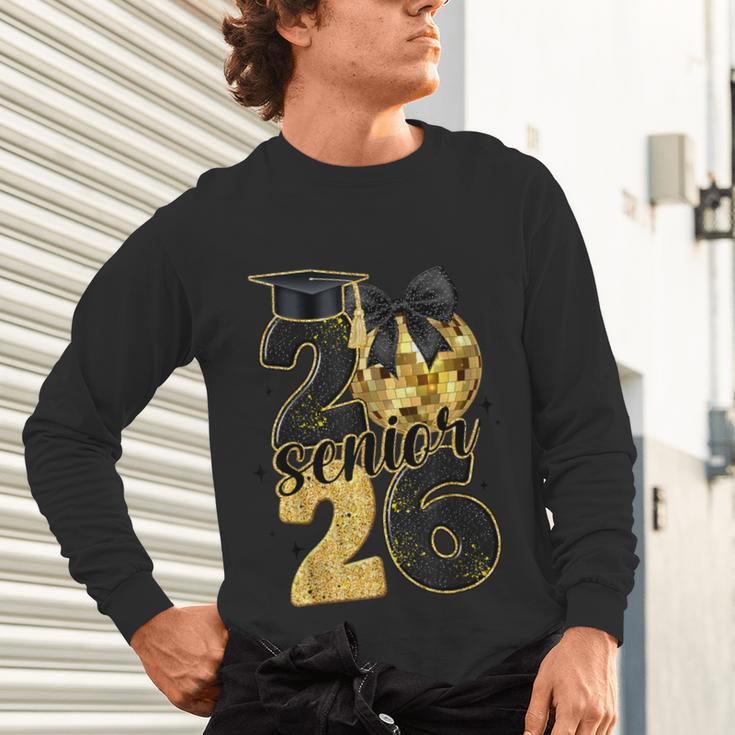 Senior Class Of 2026 Senior Girl Graduation Cap Coquette Bow Unisex Long Sleeve T-Shirt